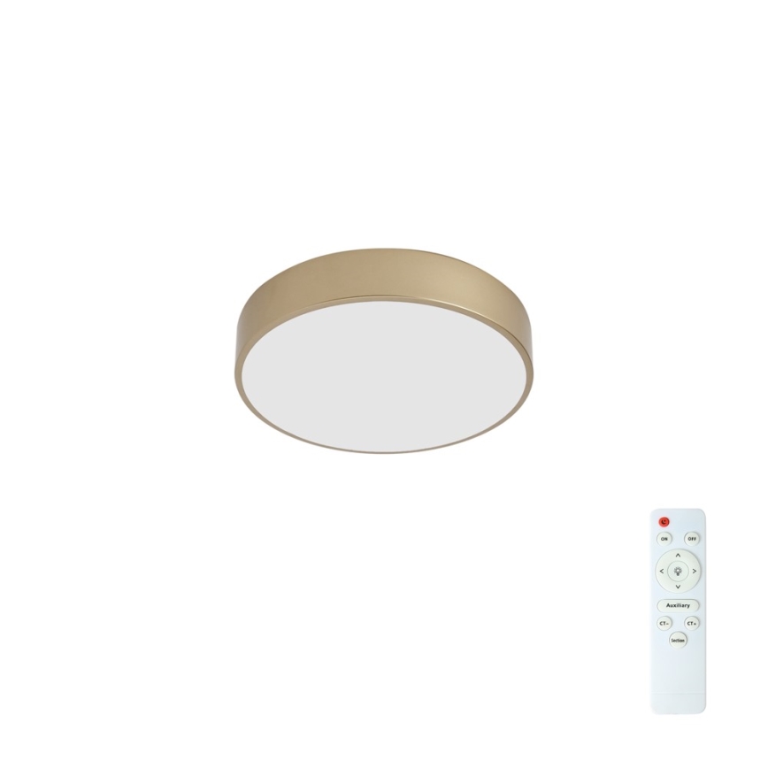 Brilagi - LED Stmívatelné stropní svítidlo POOL LED/36W/230V 3000-6000K pr. 30 cm zlatá + dálkové ovládání
