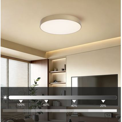 Brilagi - LED Stmívatelné stropní svítidlo POOL LED/60W/230V 3000-6000K pr. 50 cm zlatá + dálkové ovládání
