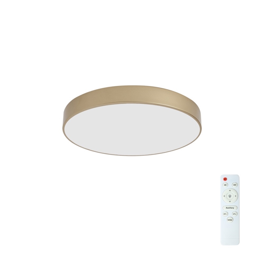 Brilagi - LED Stmívatelné stropní svítidlo POOL LED/60W/230V 3000-6000K pr. 50 cm zlatá + dálkové ovládání