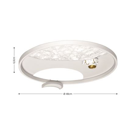 Brilagi - LED Stmívatelné stropní svítidlo ASTRO LED/20W/230V 3000/4000/6000K + dálkové ovládání
