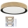 Brilagi - LED Stmívatelné stropní svítidlo COCI LED/48W/230V 3000-6500K pr. 39 cm dekor dřeva/černá + dálkové ovládání