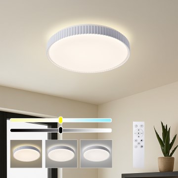 Brilagi - LED Stmívatelné stropní svítidlo CORVO LED/72W/230V 3000-6000K bílá pr. 50 cm + dálkové ovládání