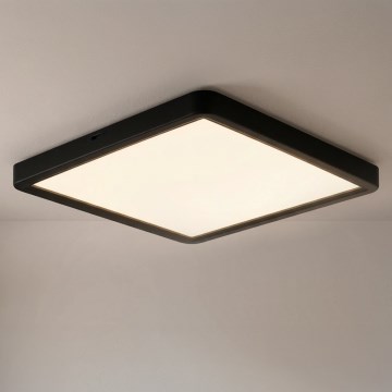 Brilagi - LED Stmívatelné stropní svítidlo ESTELA SQUARE LED/36W/230V 3000-6500K 31x31 cm černá + dálkové ovládání