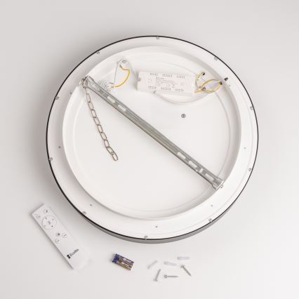 Brilagi - LED Stmívatelné stropní svítidlo FALCON LED/80W/230V 3000-6500K pr. 60 cm černá + dálkové ovládání