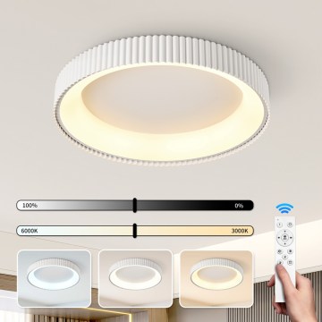Brilagi - LED Stmívatelné stropní svítidlo FALCON MODERN LED/54W/230V 3000-6000K 60 cm bílá + dálkové ovládání