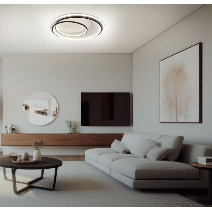 Brilagi - LED Stmívatelné stropní svítidlo FLARE LED/38W/230V pr. 48 cm 3000-6000K + dálkové ovládání