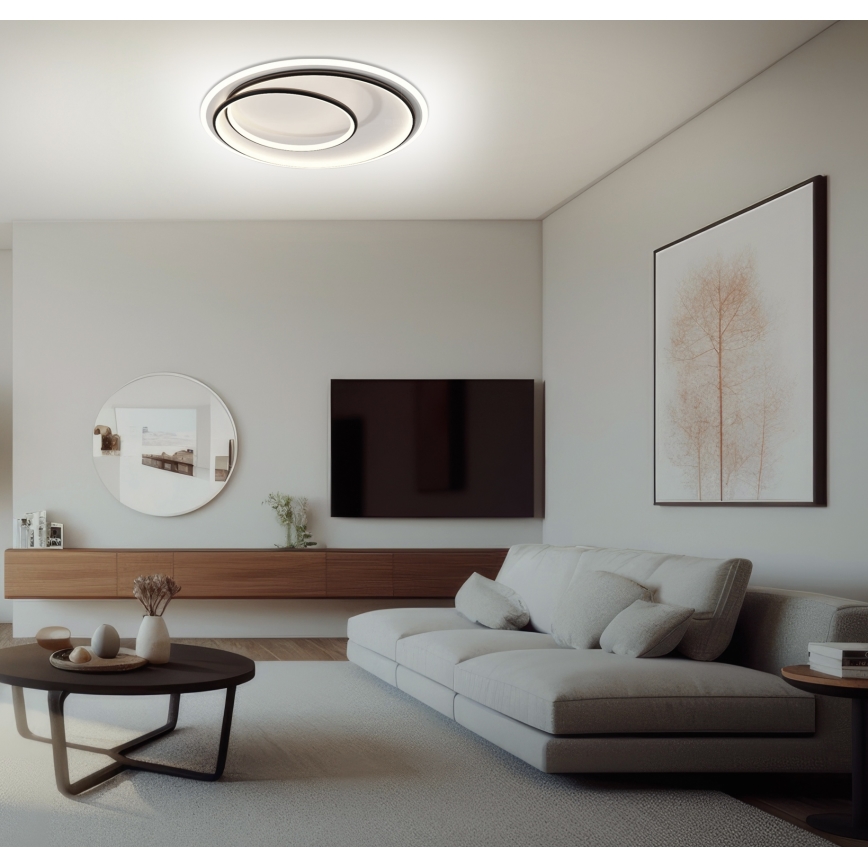 Brilagi - LED Stmívatelné stropní svítidlo FLARE LED/38W/230V pr. 48 cm 3000-6000K + dálkové ovládání