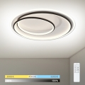 BRILAGI - LED Stmívatelné stropní svítidlo FLARE LED/38W/230V 3000-6000K pr. 48 cm černá/bílá + dálkové ovládání