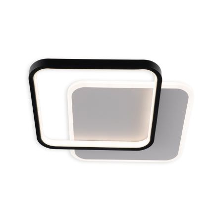 Brilagi - LED Stmívatelné stropní svítidlo FLARE LED/43W/230V 3000-6000K 39,5x45 cm bílá/černá + dálkové ovládání
