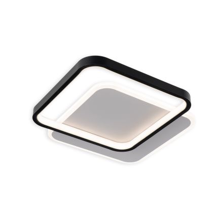 Brilagi - LED Stmívatelné stropní svítidlo FLARE LED/43W/230V 3000-6000K 39,5x45 cm bílá/černá + dálkové ovládání
