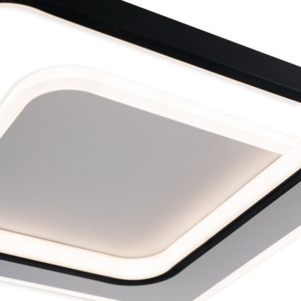 Brilagi - LED Stmívatelné stropní svítidlo FLARE LED/43W/230V 3000-6000K 39,5x45 cm bílá/černá + dálkové ovládání