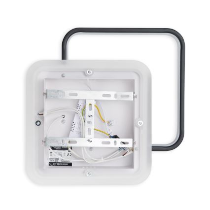 Brilagi - LED Stmívatelné stropní svítidlo FLARE LED/43W/230V 3000-6000K 39,5x45 cm bílá/černá + dálkové ovládání
