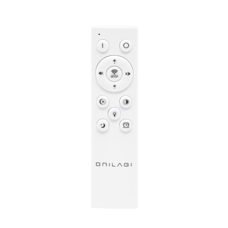 Brilagi - LED Stmívatelné stropní svítidlo FLARE LED/43W/230V 3000-6000K 39,5x45 cm bílá/černá + dálkové ovládání