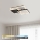 Brilagi - LED Stmívatelné stropní svítidlo FLARE LED/64W/230V 3000-6000K 45x45 cm bílá/černá + dálkové ovládání