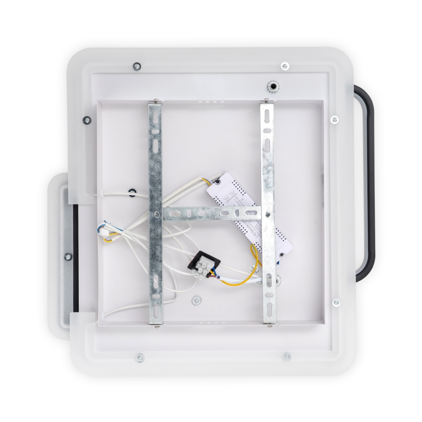 Brilagi - LED Stmívatelné stropní svítidlo FLARE LED/64W/230V 3000-6000K 45x45 cm bílá/černá + dálkové ovládání