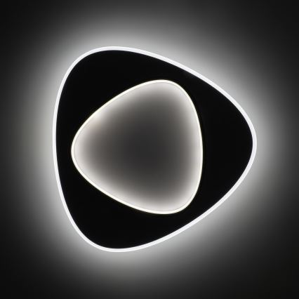 Brilagi - LED Stmívatelné stropní svítidlo FLARE LED/70W/230V 3000-6000K 55x55 cm bílá/černá + dálkové ovládání
