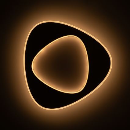 Brilagi - LED Stmívatelné stropní svítidlo FLARE LED/70W/230V 3000-6000K 55x55 cm bílá/černá + dálkové ovládání