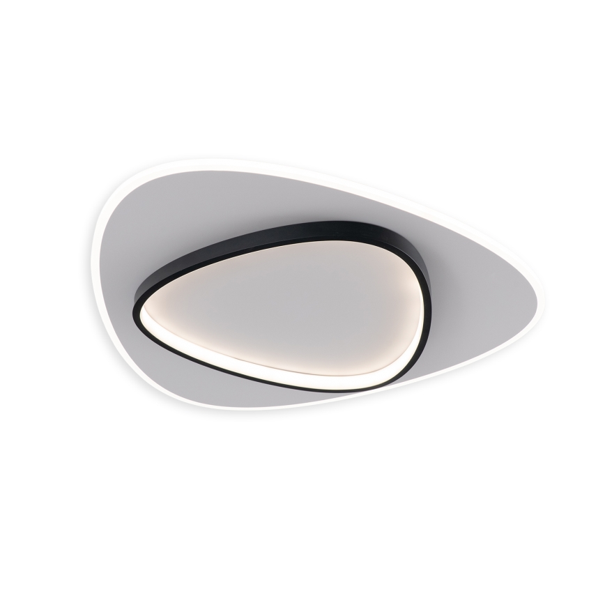 Brilagi - LED Stmívatelné stropní svítidlo FLARE LED/70W/230V 3000-6000K 55x55 cm bílá/černá + dálkové ovládání