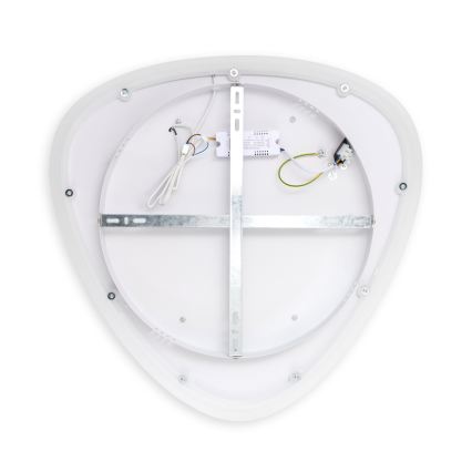 Brilagi - LED Stmívatelné stropní svítidlo FLARE LED/70W/230V 3000-6000K 55x55 cm bílá/černá + dálkové ovládání