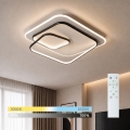 BRILAGI - LED Stmívatelné stropní svítidlo FLARE LED/81W/230V 3000-6000K 50x50 cm bílá/černá + dálkové ovládání