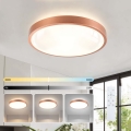BRILAGI - LED Stmívatelné stropní svítidlo GLASS POOL DOUBLE LED/48W/230V pr. 40 cm měděná + dálkové ovládání