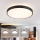 Brilagi - LED Stmívatelné stropní svítidlo GLASS POOL DOUBLE LED/60W/230V 3000-6000K pr. 50 cm černá + dálkové ovládání