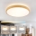 Brilagi - LED Stmívatelné stropní svítidlo GLASS POOL DOUBLE LED/60W/230V 3000-6000K pr. 50 cm dekor dřeva + dálkové ovládání