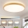 Brilagi - LED Stmívatelné stropní svítidlo GLASS POOL DOUBLE LED/80W/230V 3000-6000K pr. 60 cm dekor dřeva + dálkové ovládání