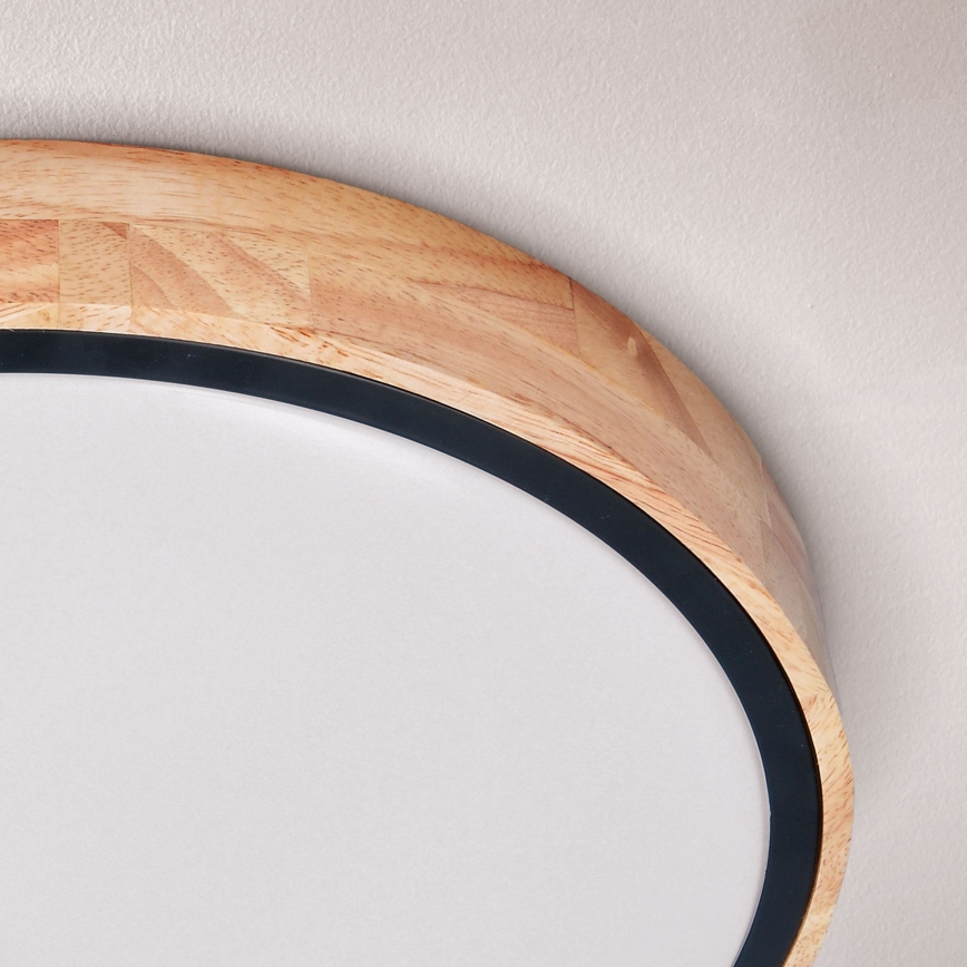 Brilagi - LED Stmívatelné stropní svítidlo GLORIA LED/48W/230V 3000-6500K dub pr. 40 cm + dálkové ovládání