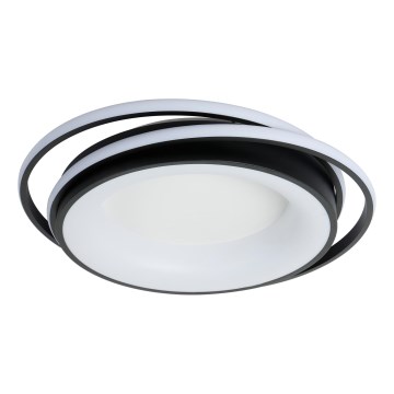 Brilagi - LED Stmívatelné stropní svítidlo IRIS LED/84W/230V 3000-6000K 47x51 cm černá + dálkové ovládání