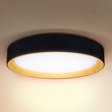 Brilagi - LED Stmívatelné stropní svítidlo LARIOS LED/48W/230V 3000-6500K ø 39 cm černá + dálkové ovládání