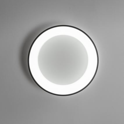 Brilagi - LED Stmívatelné stropní svítidlo FALCON LED/40W/230V 3000-6500K pr. 45 cm černá + dálkové ovládání