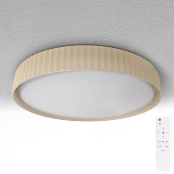 Brilagi - LED Stmívatelné stropní svítidlo LUCIA LED/48W/230V 3000-6500K pr. 41 cm béžová + dálkové ovládání