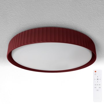 Brilagi - LED Stmívatelné stropní svítidlo LUCIA LED/48W/230V 3000-6500K pr. 41 cm červená + dálkové ovládání
