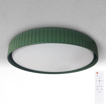 Brilagi - LED Stmívatelné stropní svítidlo LUCIA LED/48W/230V 3000-6500K pr. 41 cm zelená + dálkové ovládání