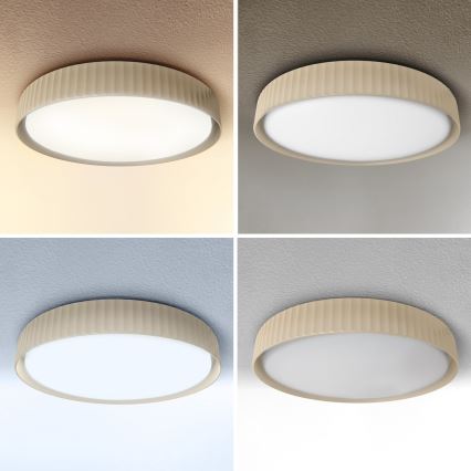 Brilagi - LED Stmívatelné stropní svítidlo LUCIA LED/48W/230V 3000-6500K pr. 41 cm béžová + dálkové ovládání
