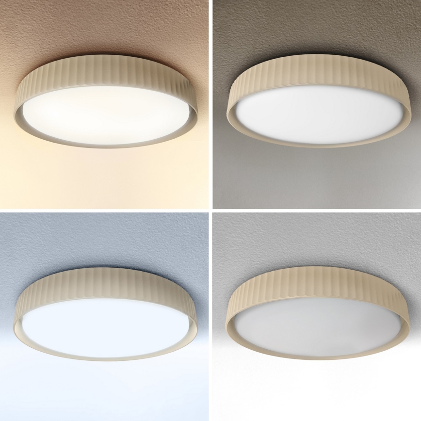 Brilagi - LED Stmívatelné stropní svítidlo LUCIA LED/48W/230V 3000-6500K pr. 41 cm béžová + dálkové ovládání