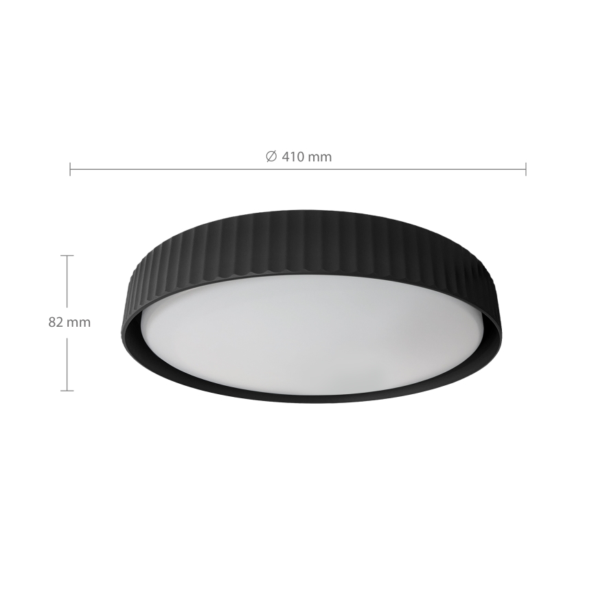 Brilagi - LED Stmívatelné stropní svítidlo LUCIA LED/48W/230V 3000-6500K pr. 41 cm černá + dálkové ovládání