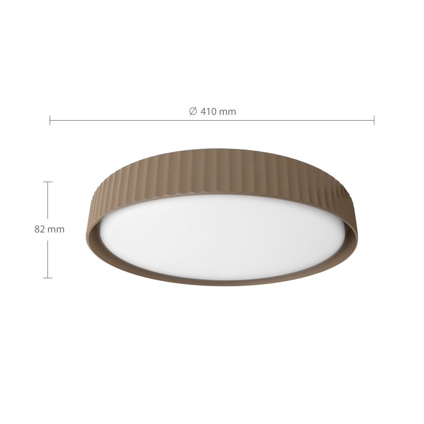 Brilagi - LED Stmívatelné stropní svítidlo LUCIA LED/48W/230V 3000-6500K pr. 41 cm hnědá + dálkové ovládání