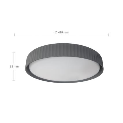 Brilagi - LED Stmívatelné stropní svítidlo LUCIA LED/48W/230V 3000-6500K pr. 41 cm šedá + dálkové ovládání
