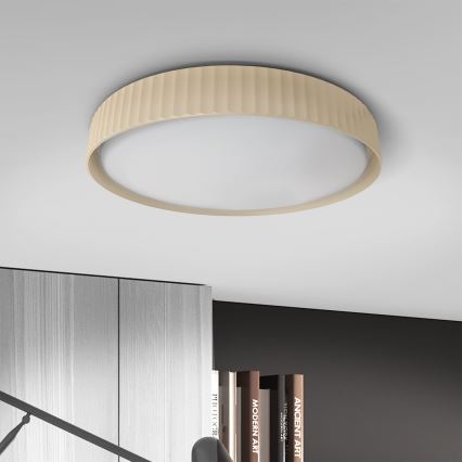 Brilagi - LED Stmívatelné stropní svítidlo LUCIA LED/60W/230V 3000-6500K pr. 59 cm béžová + dálkové ovládání