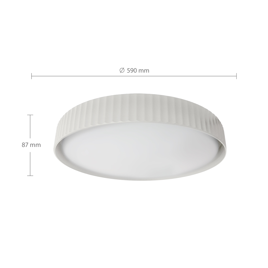 Brilagi - LED Stmívatelné stropní svítidlo LUCIA LED/60W/230V 3000-6500K pr. 59 cm bílá + dálkové ovládání