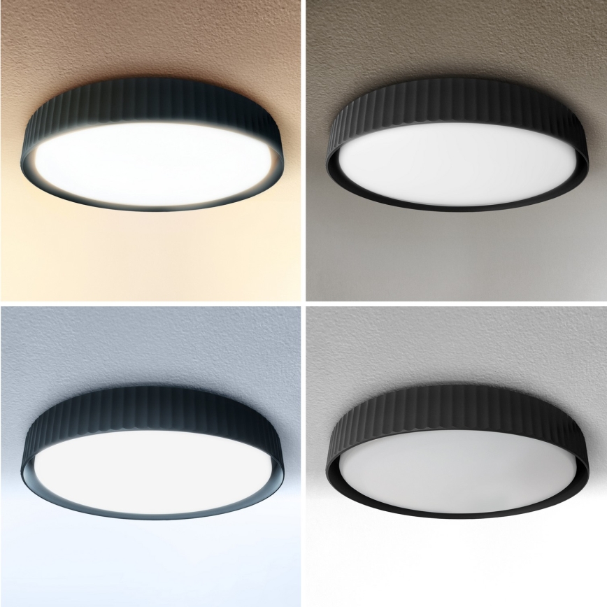 Brilagi - LED Stmívatelné stropní svítidlo LUCIA LED/60W/230V 3000-6500K pr. 59 cm černá + dálkové ovládání