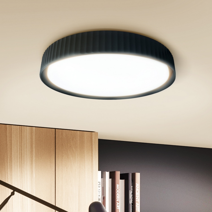 Brilagi - LED Stmívatelné stropní svítidlo LUCIA LED/60W/230V 3000-6500K pr. 59 cm černá + dálkové ovládání