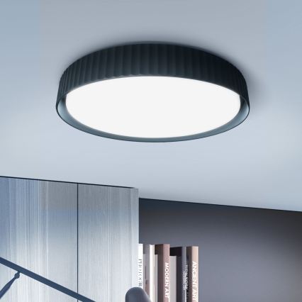 Brilagi - LED Stmívatelné stropní svítidlo LUCIA LED/60W/230V 3000-6500K pr. 59 cm černá + dálkové ovládání