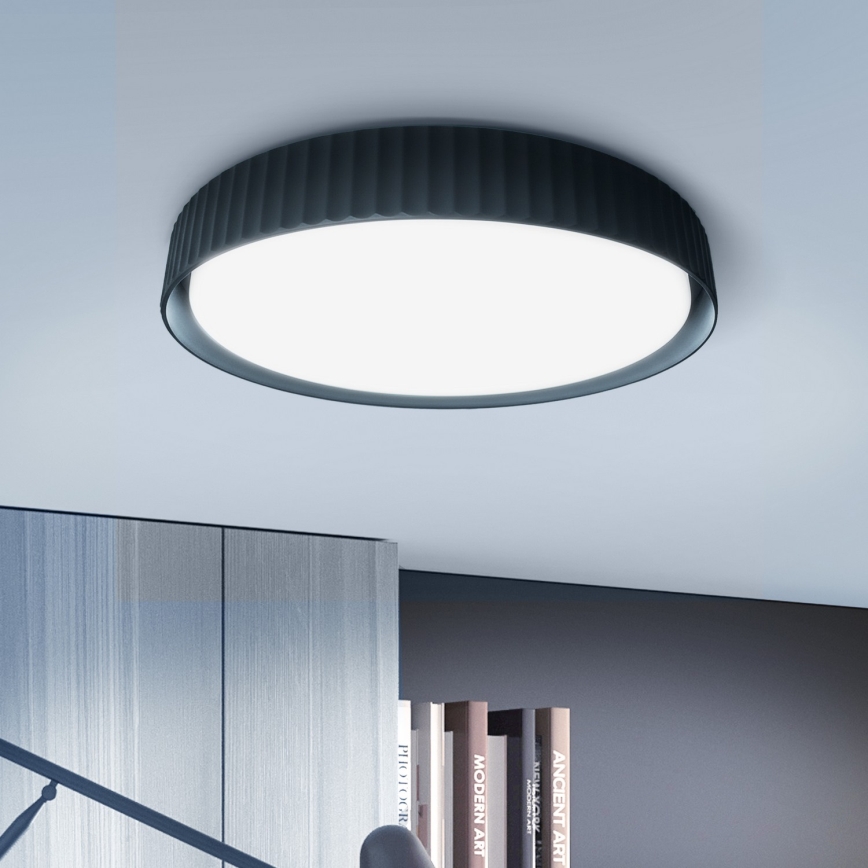 Brilagi - LED Stmívatelné stropní svítidlo LUCIA LED/60W/230V 3000-6500K pr. 59 cm černá + dálkové ovládání