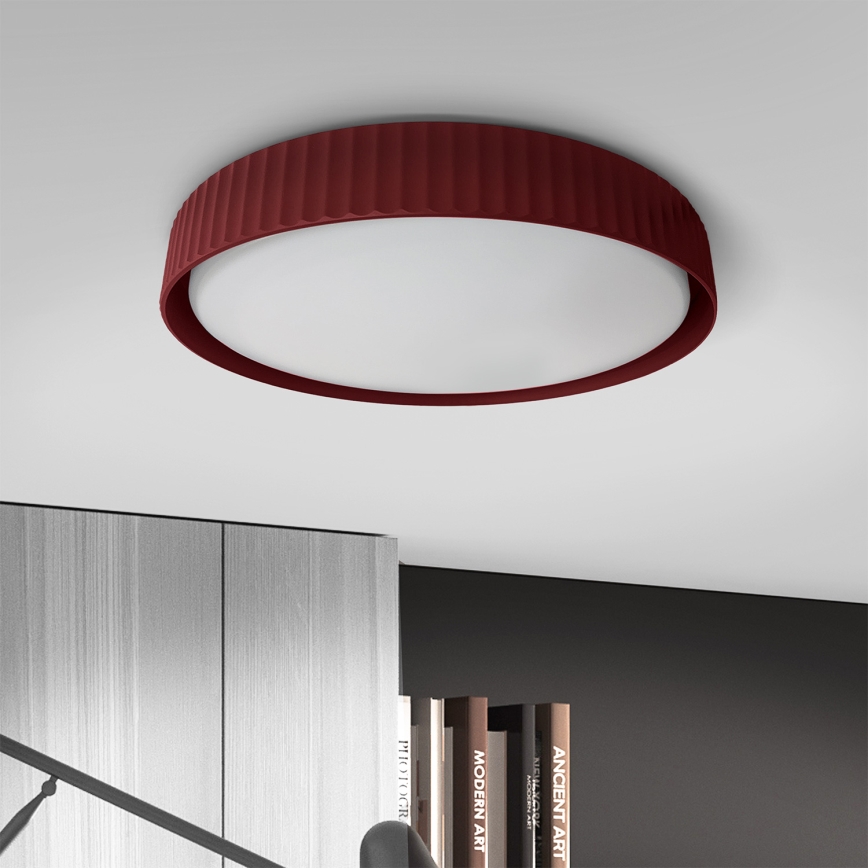 Brilagi - LED Stmívatelné stropní svítidlo LUCIA LED/60W/230V 3000-6500K pr. 59 cm červená + dálkové ovládání