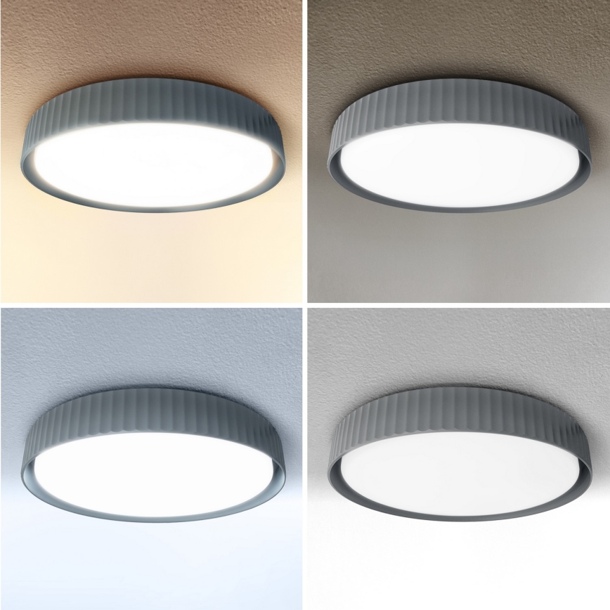 Brilagi - LED Stmívatelné stropní svítidlo LUCIA LED/60W/230V 3000-6500K pr. 59 cm šedá + dálkové ovládání