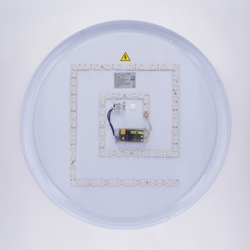 Brilagi - LED Stmívatelné stropní svítidlo LUCIA LED/60W/230V 3000-6500K pr. 59 cm šedá + dálkové ovládání