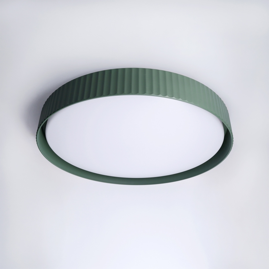 Brilagi - LED Stmívatelné stropní svítidlo LUCIA LED/60W/230V 3000-6500K pr. 59 cm zelená + dálkové ovládání